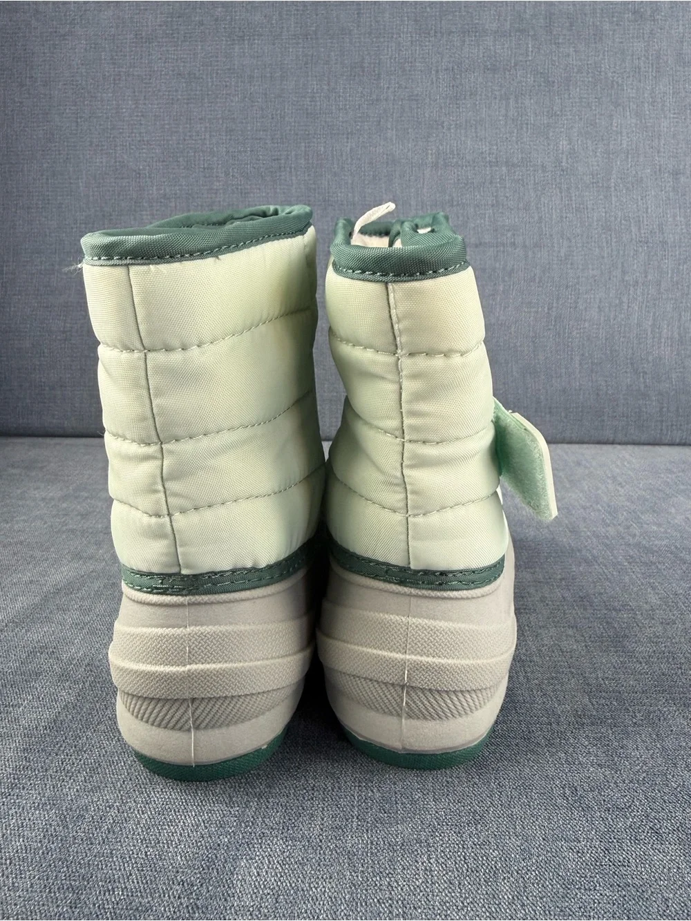 Cat & Jack Unisex Toddler Light Green Adjustable Winter Snow Boots SZ 7